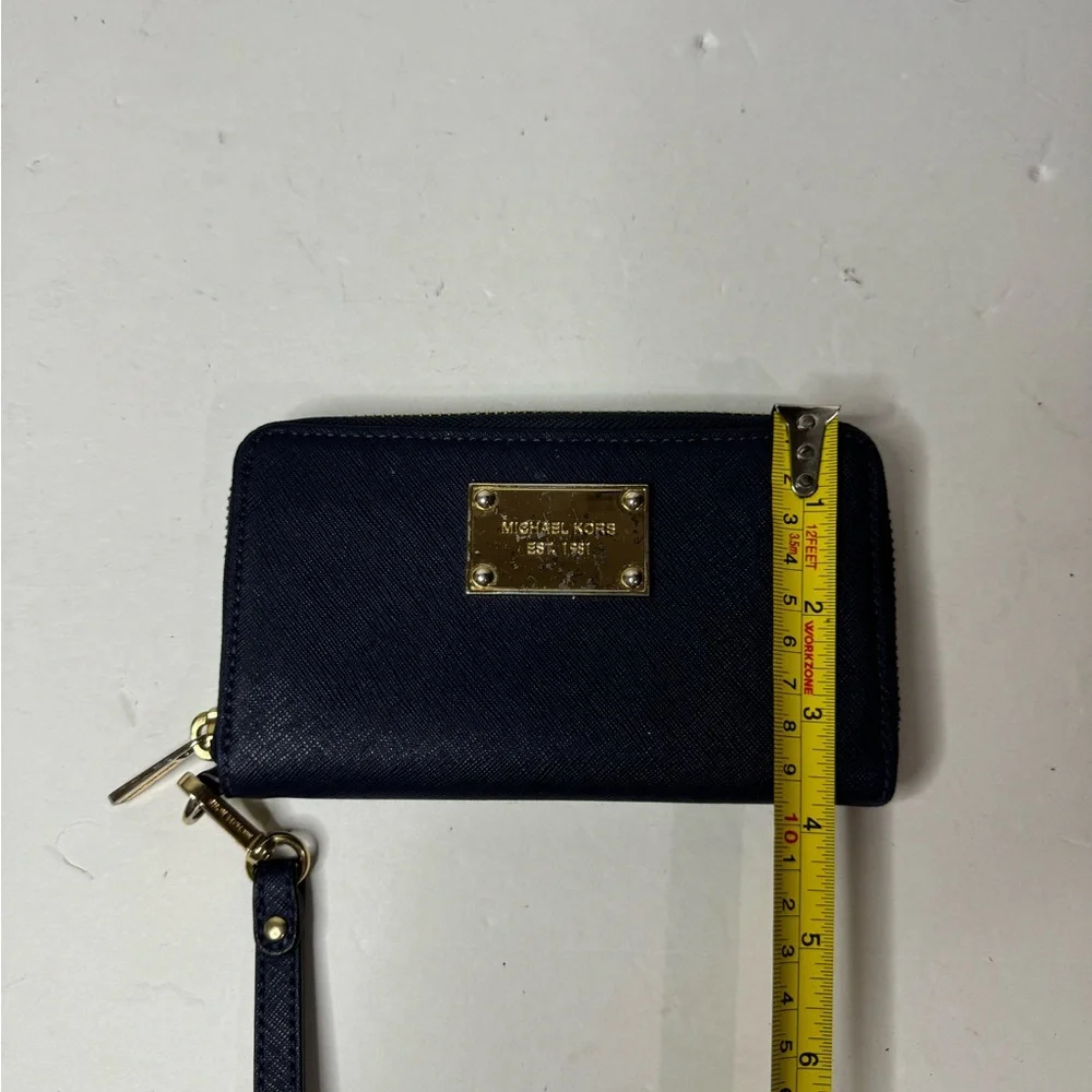Michael Kors Saffiano Leather Multifunctional Wallet Wristlet